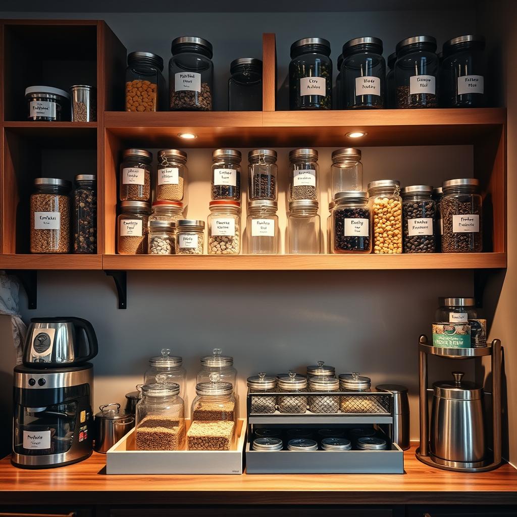 Home Coffee Bar Storage Ideas