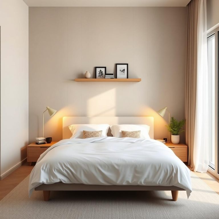 How to style a small bedroom without cluttering it