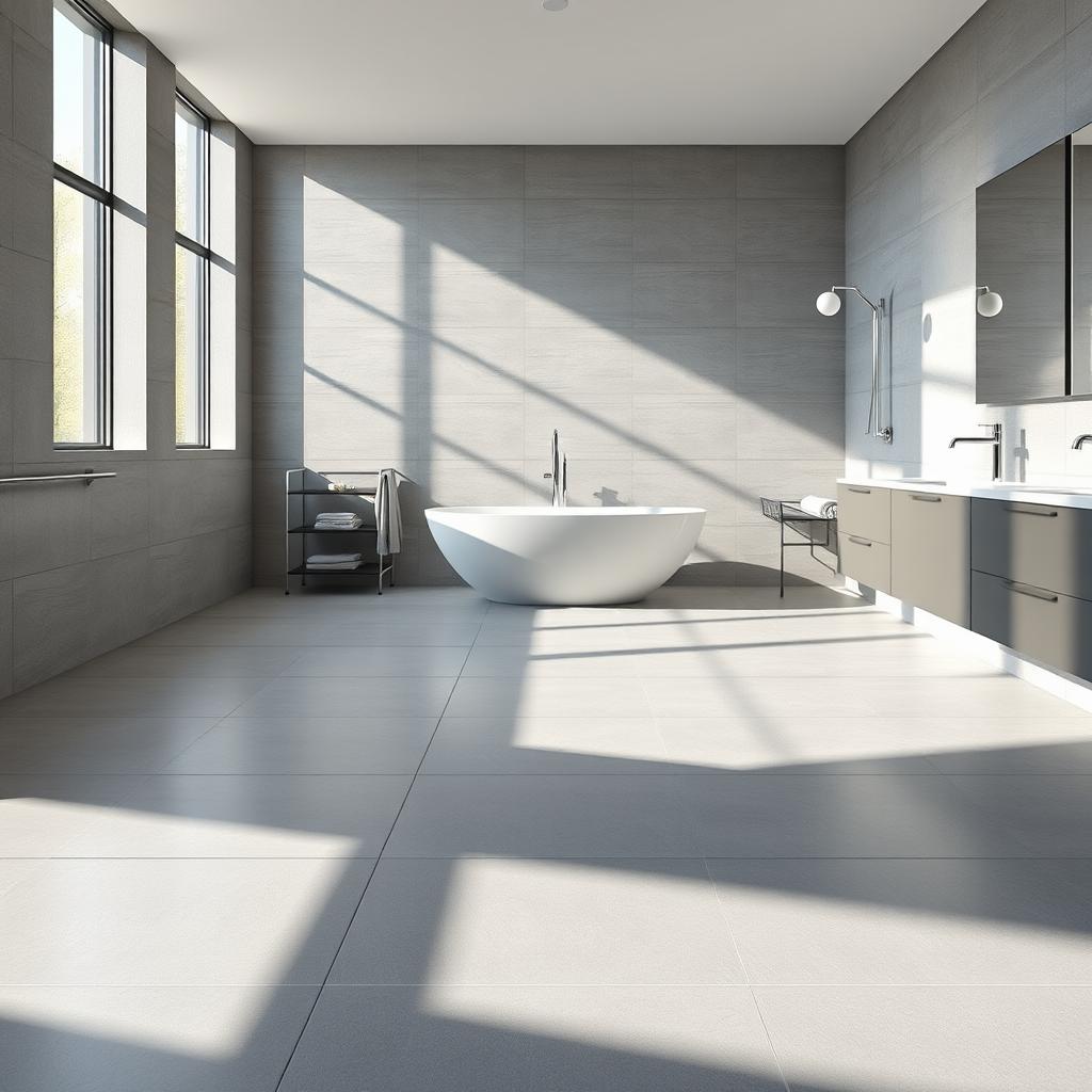 Large Format Tiles in Modern Bathroom Design