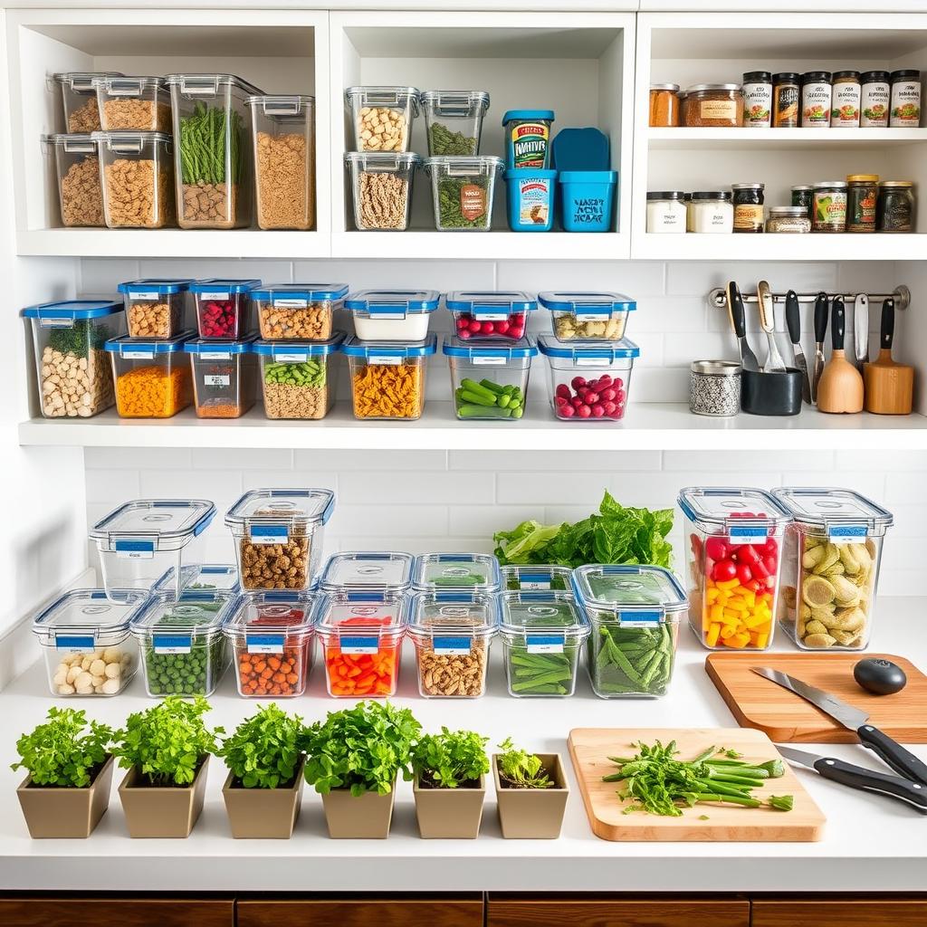 Meal Prep Kitchen Organization
