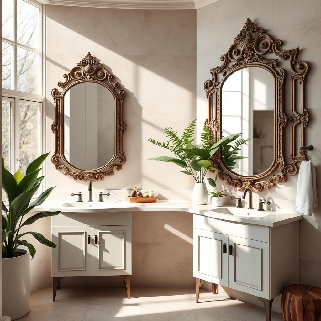 Spring Bathroom Statement Mirrors Design