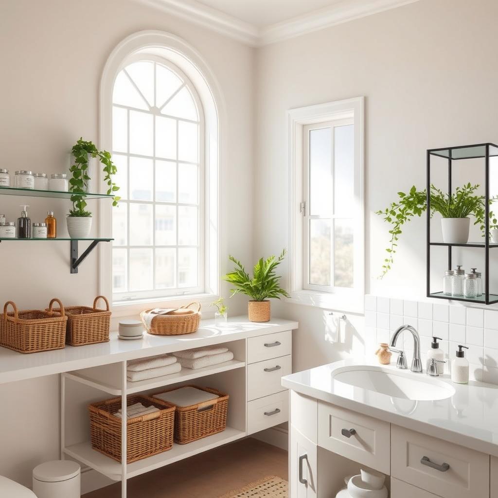 Spring Bathroom Storage Solutions