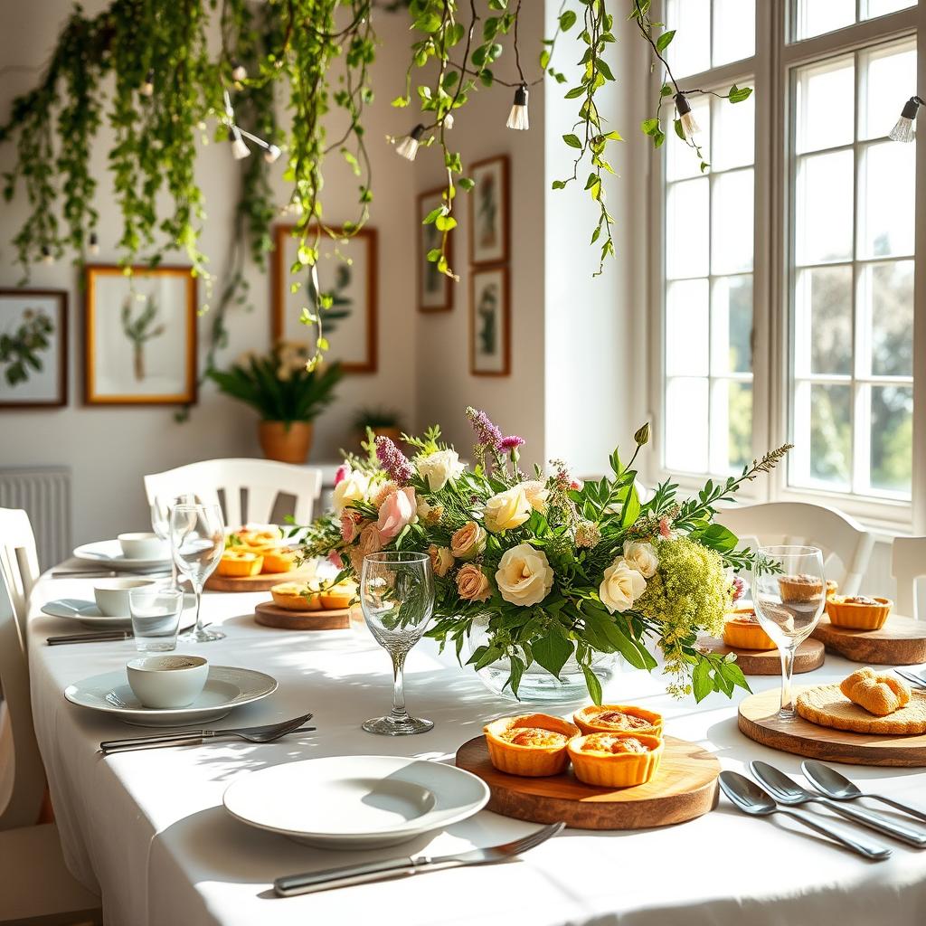 Spring Brunch Table Setting