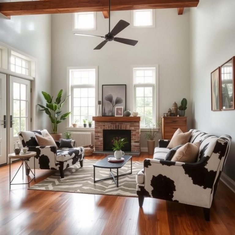 cowhide chairs for living room