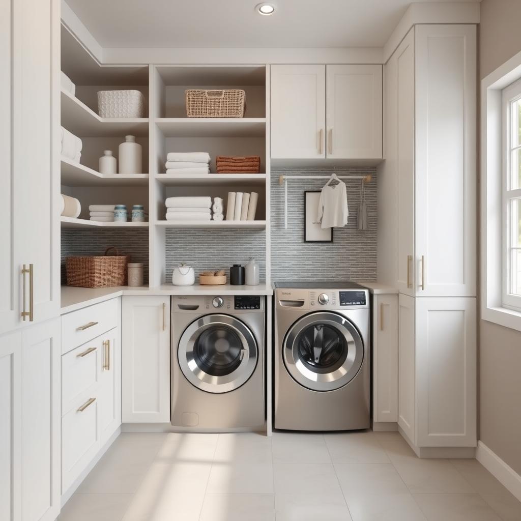 Laundry Room Storage Optimization
